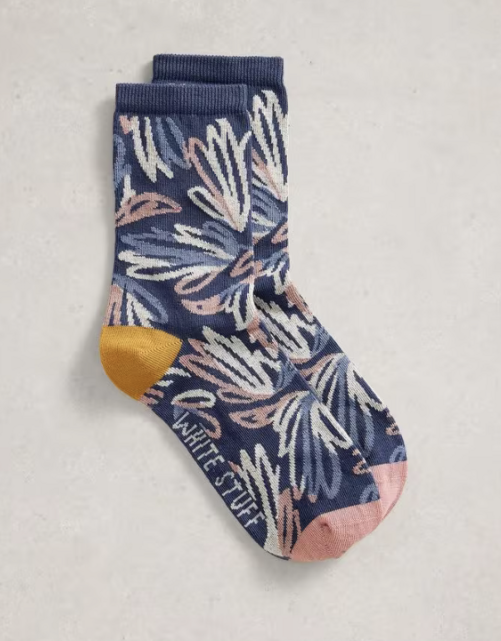 White Stuff White Stuff- 445153 Graphic floral ankle bas SS26