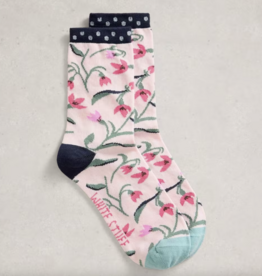 White Stuff White Stuff- 445151 Floral Ankle sock SS26