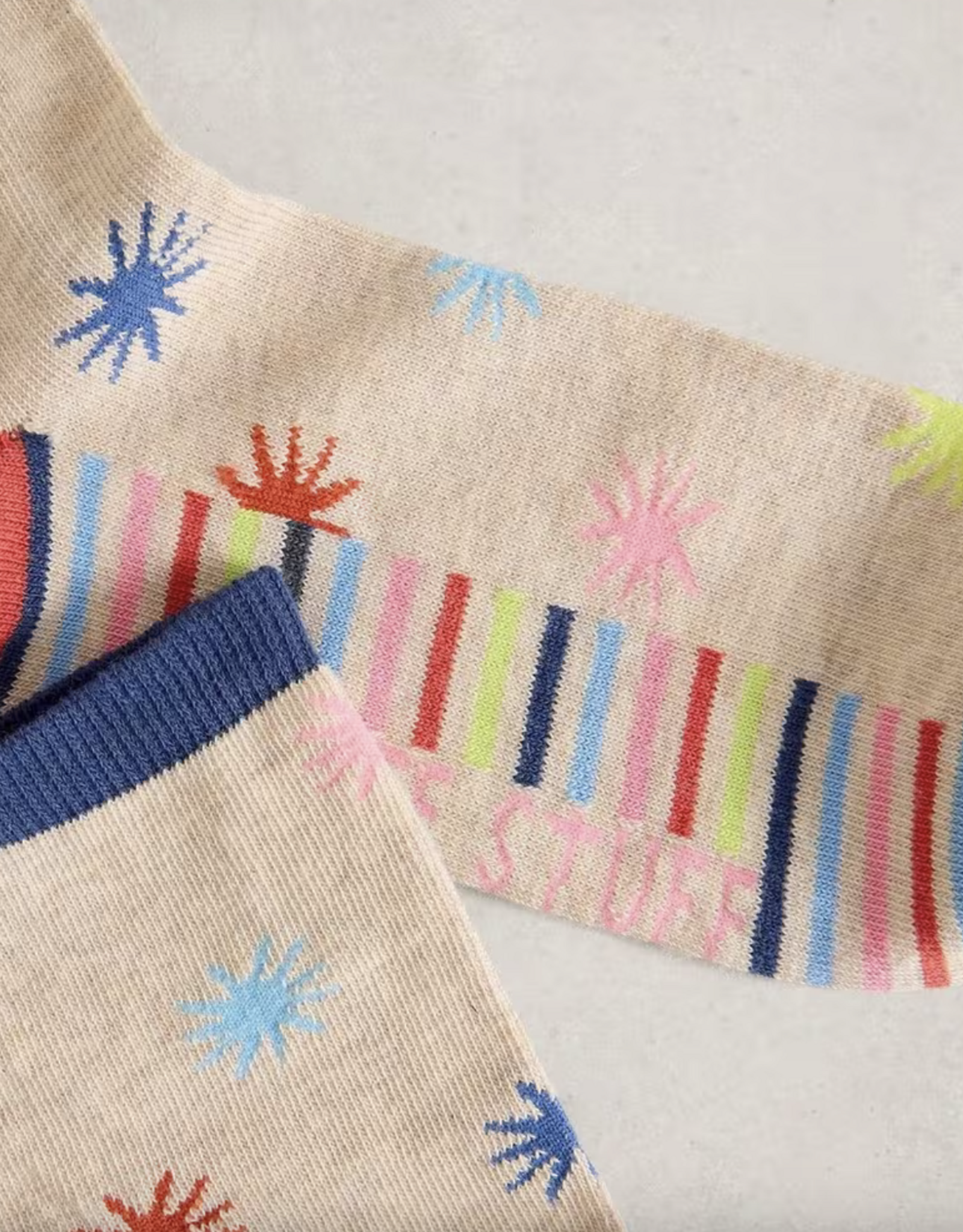 White Stuff White Stuff- 445162 Starburst ankle sock SS26