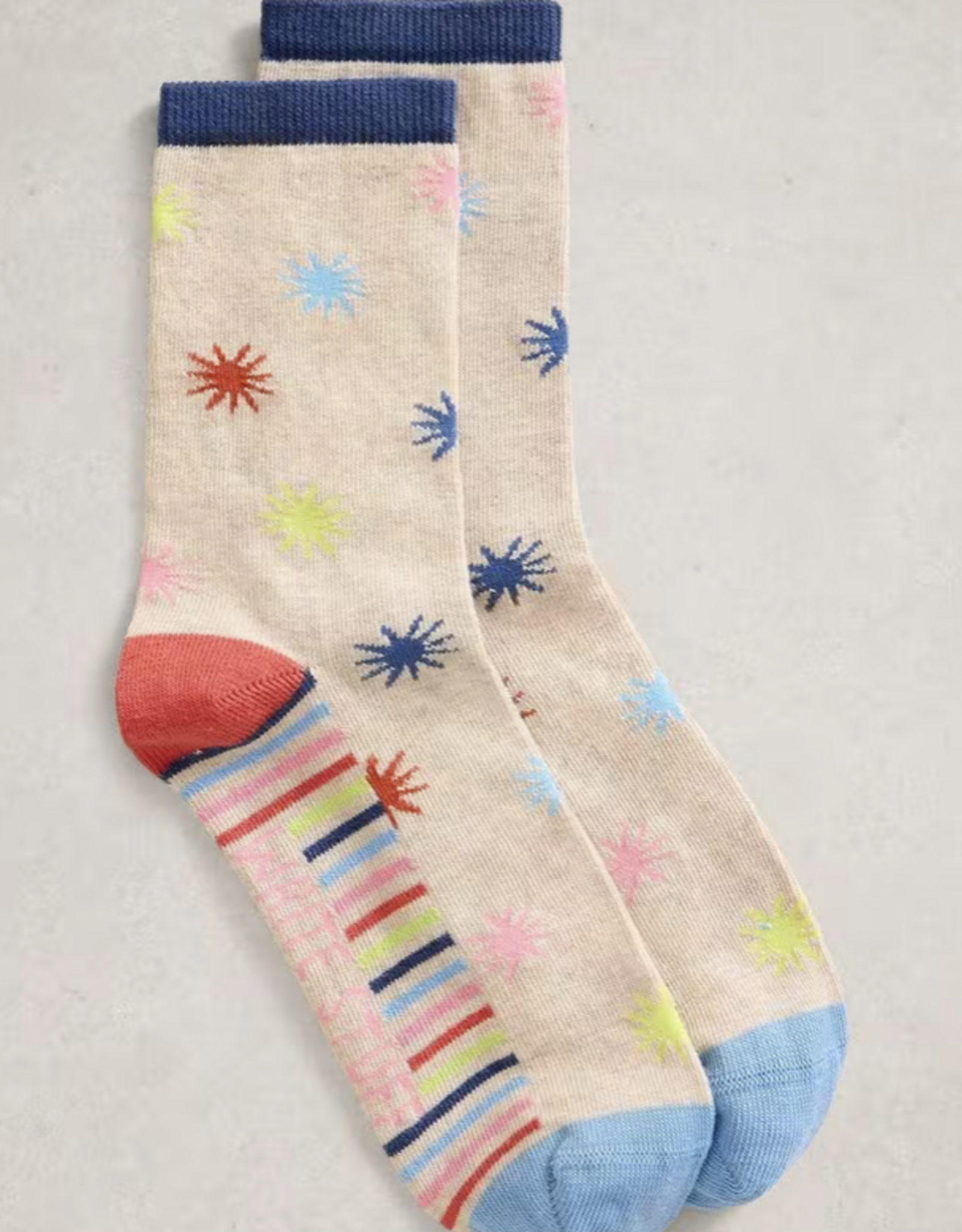 White Stuff White Stuff- 445162 Starburst ankle bas SS26