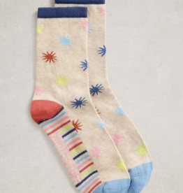 White Stuff White Stuff- 445162 Starburst ankle sock SS26