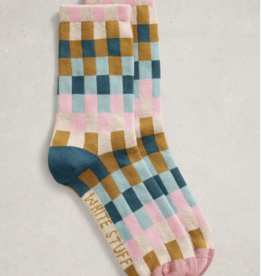 White Stuff White Stuff- 445159 Checkerboard Ankle bas SS26