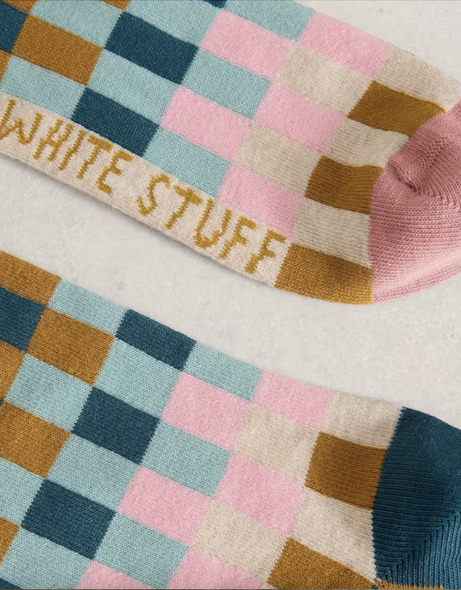 White Stuff White Stuff- 445159 Checkerboard Ankle bas SS26