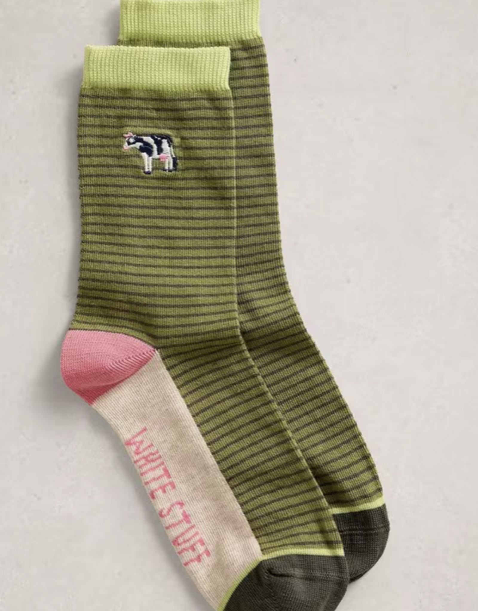 White Stuff White Stuff- 445163 Embroidered Cow ankle SS26