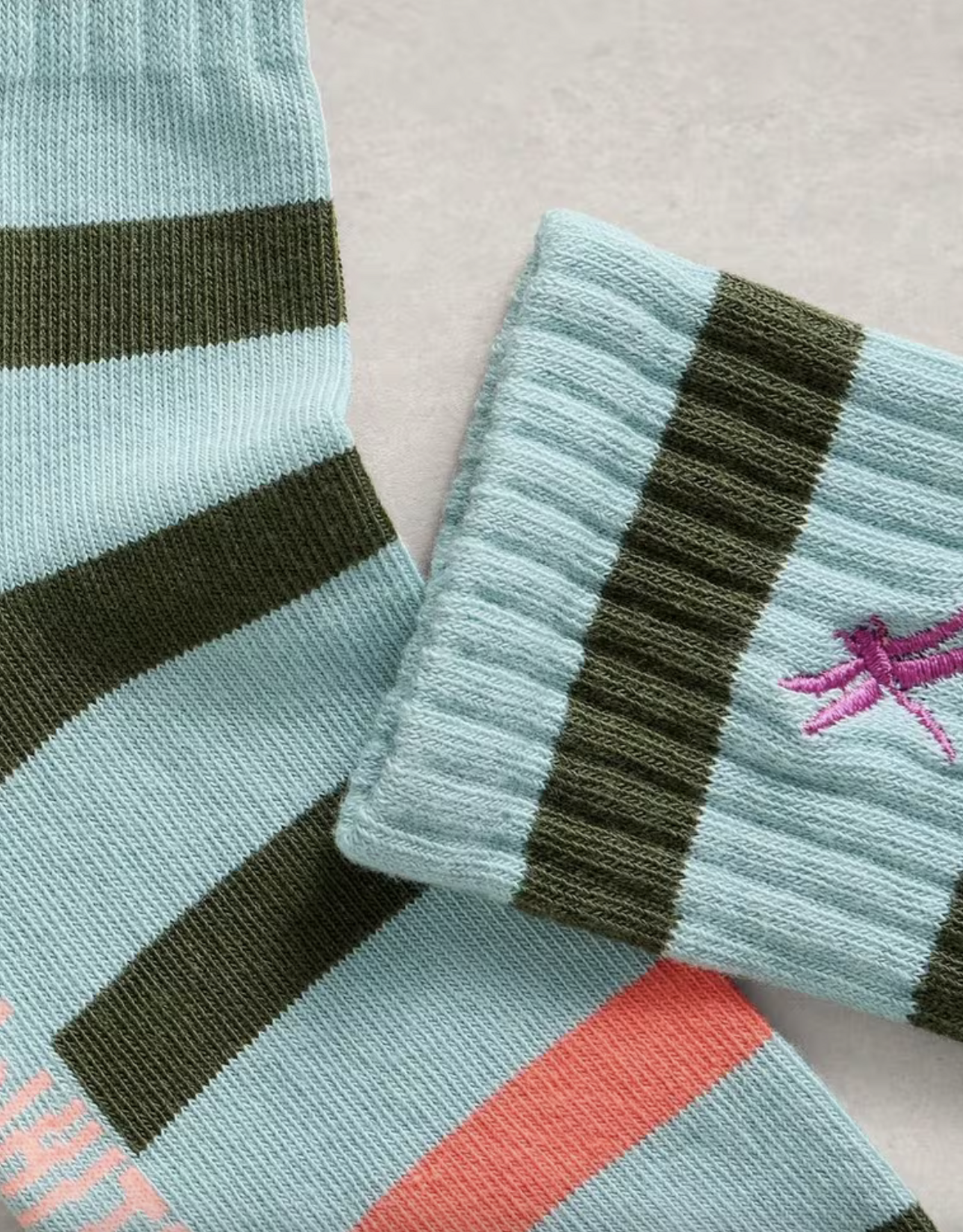 White Stuff White Stuff-  445157 Embroidered dragonfly rib bas SS26