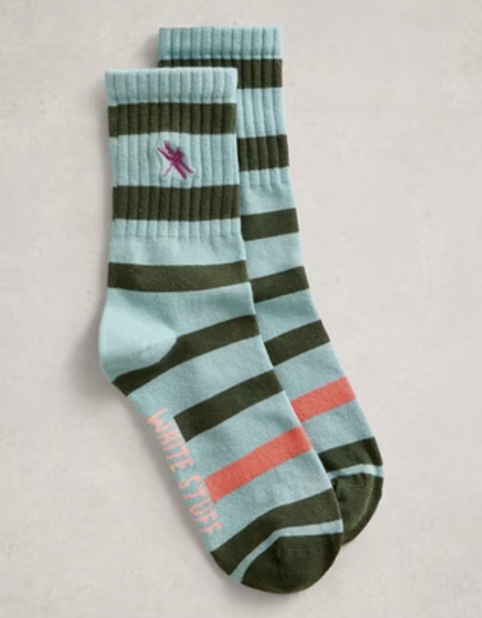 White Stuff White Stuff-  445157 Embroidered dragonfly rib bas SS26