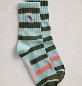 White Stuff White Stuff-  445157 Embroidered dragonfly rib sock SS26