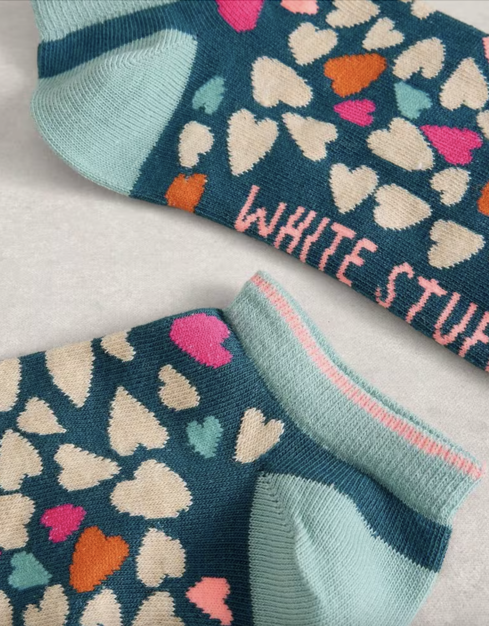 White Stuff White Stuff- 445155 Heart Print trainer bas SS26