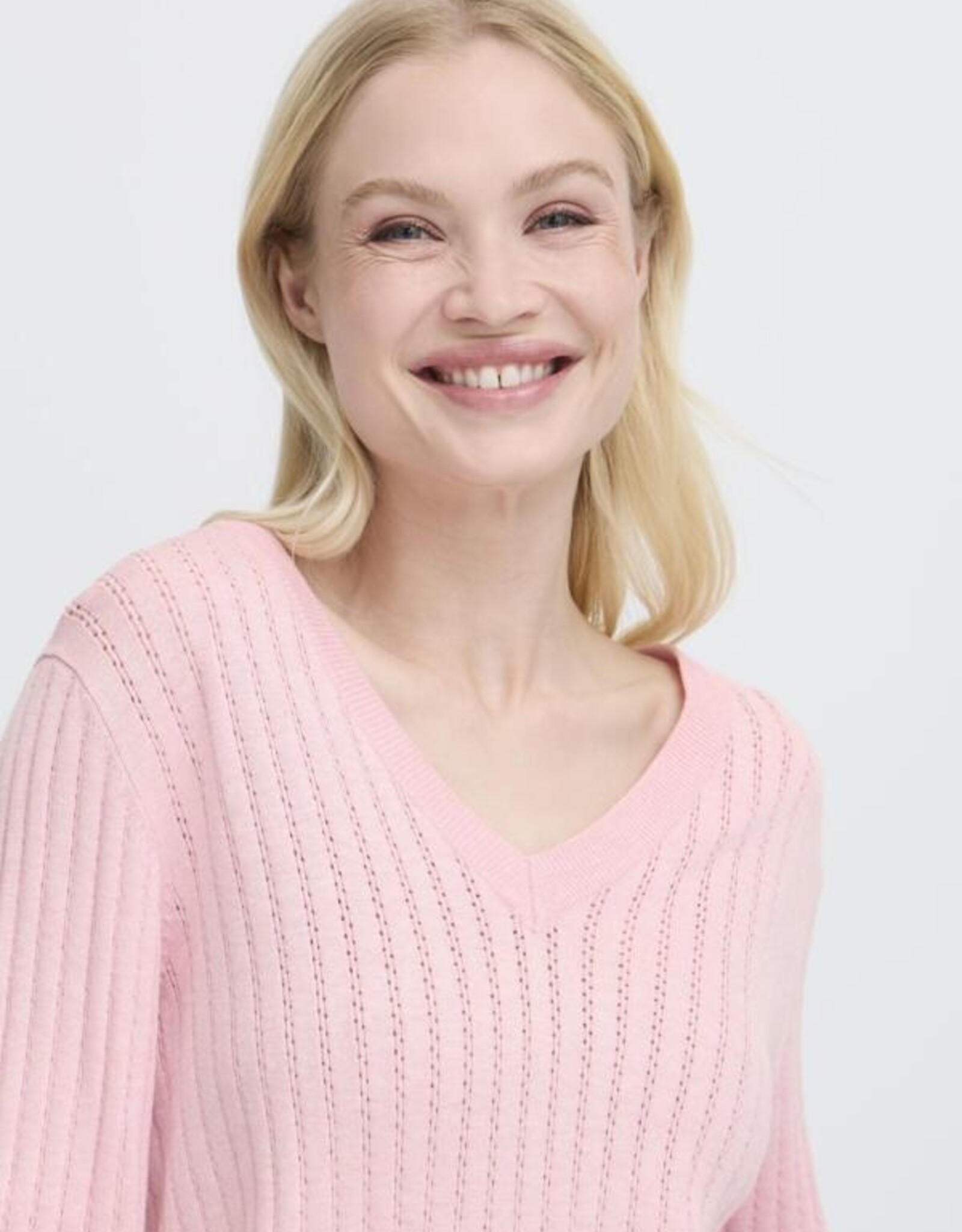 b. young B. young- Bymmorla Vneck Pointelle SS26