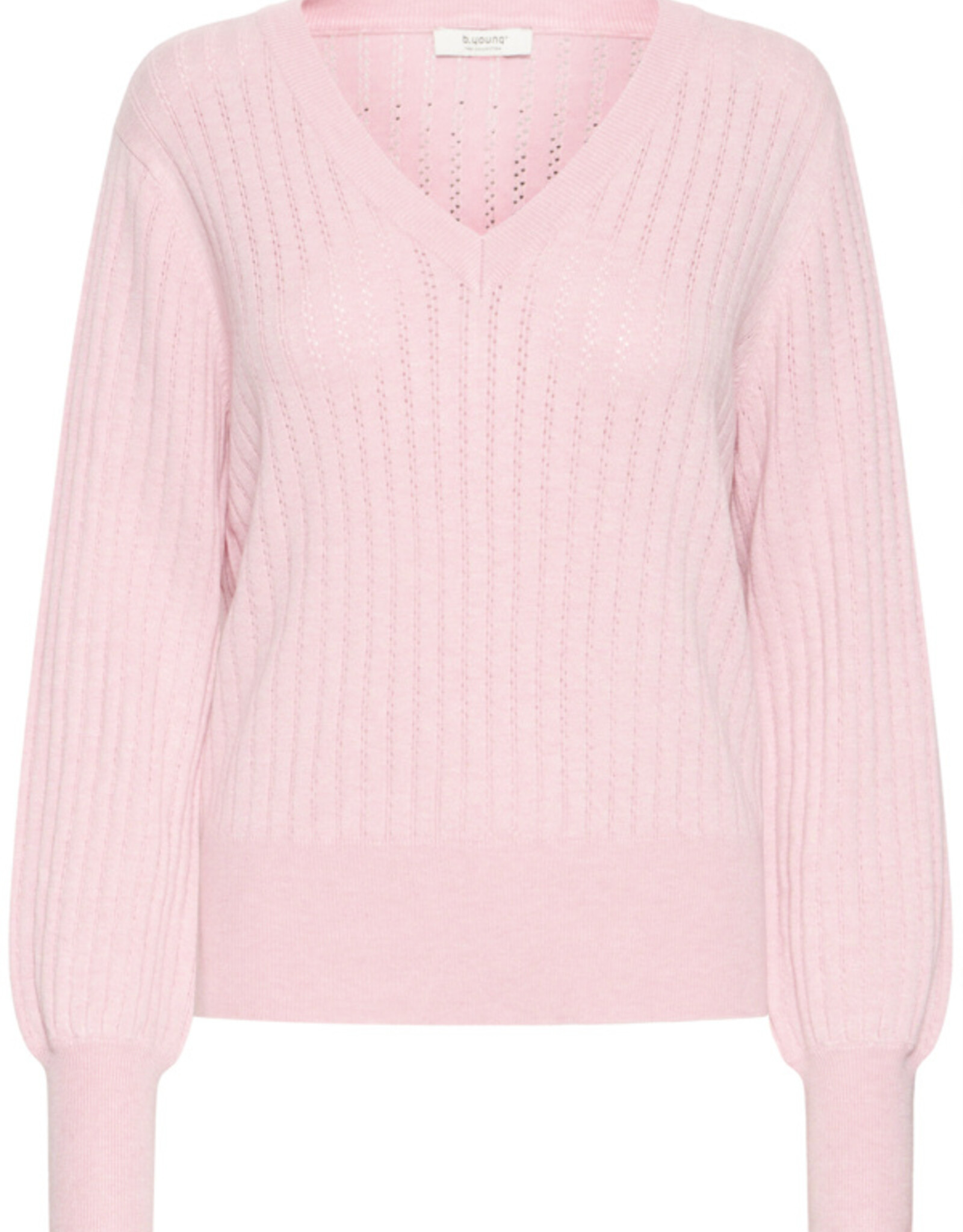 b. young B. young- Bymmorla Vneck Pointelle SS26