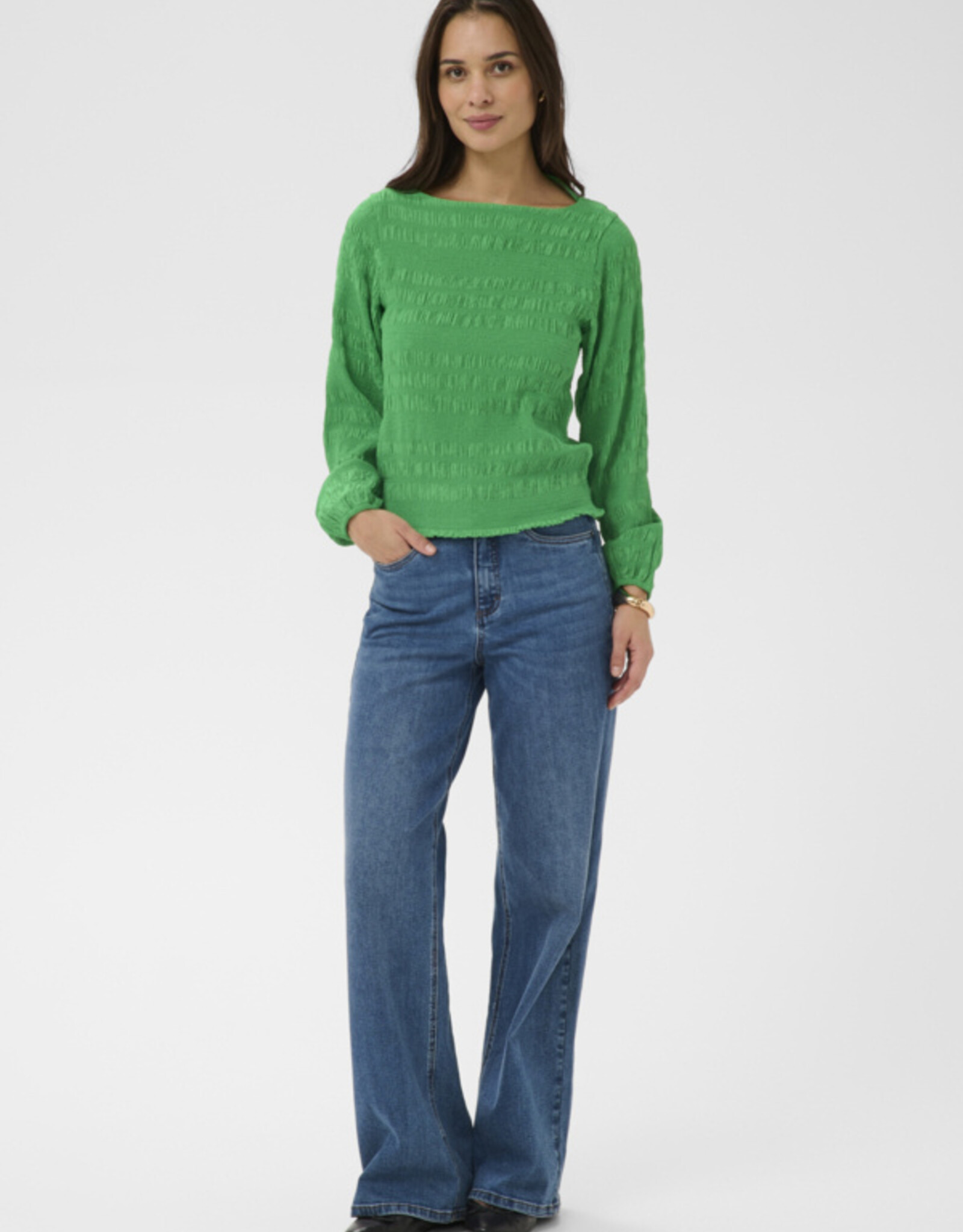 Kaffé Kaffé- Kakourtney (2clrs)blouse SS26