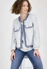 Liverpool Liverpool- LM1b46uq21  Veste Surpiqûres Bleues détails SS26