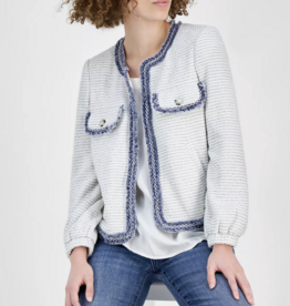 Liverpool Liverpool- LM1b46uq21  Veste Surpiqûres Bleues détails SS26