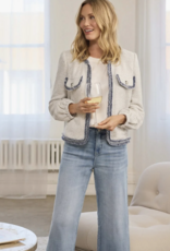 Liverpool Liverpool- LM1b46uq21  Veste Surpiqûres Bleues détails SS26