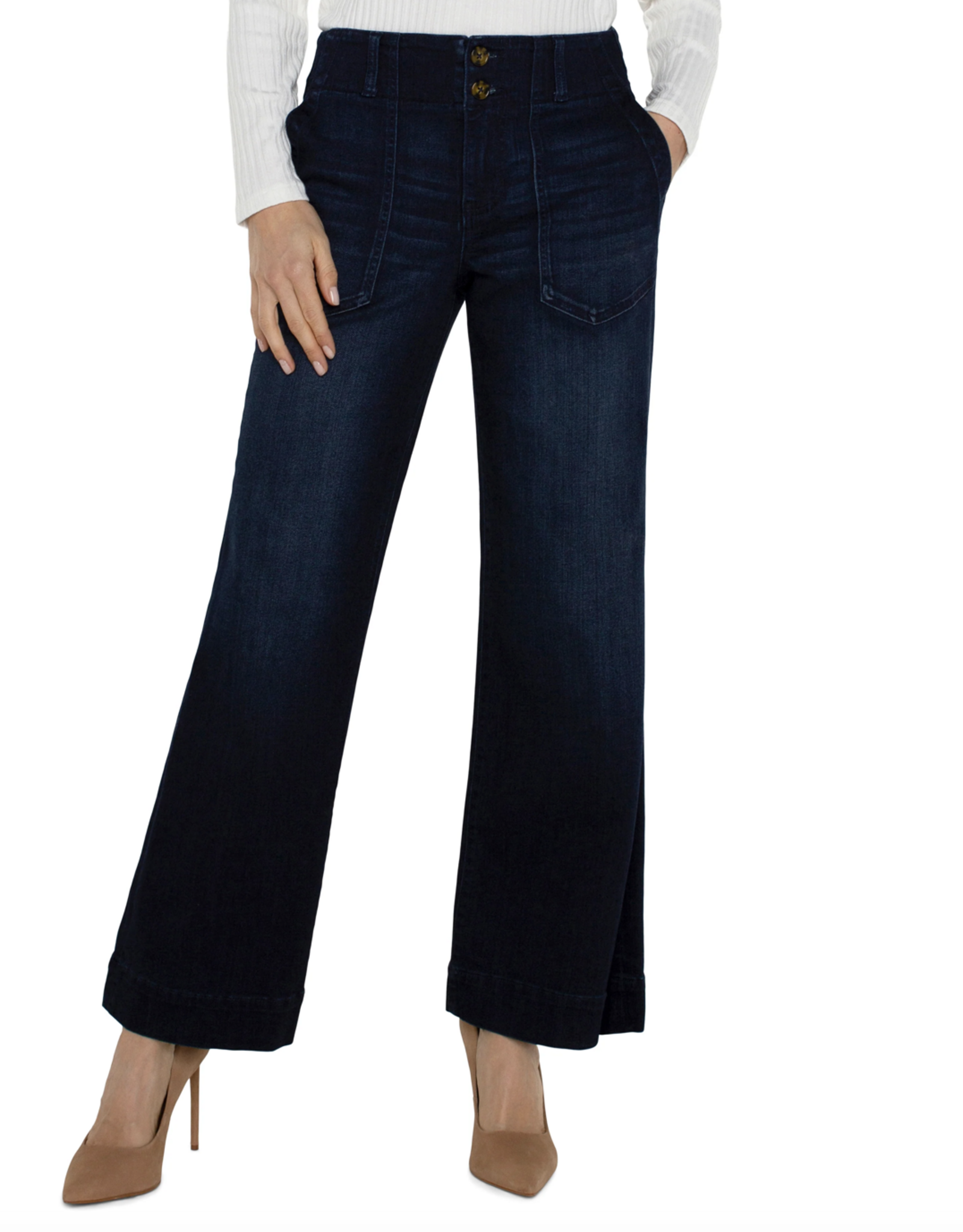 Liverpool Liverpool- LM4122A4  Patch Pocket Wide leg 31" SS26