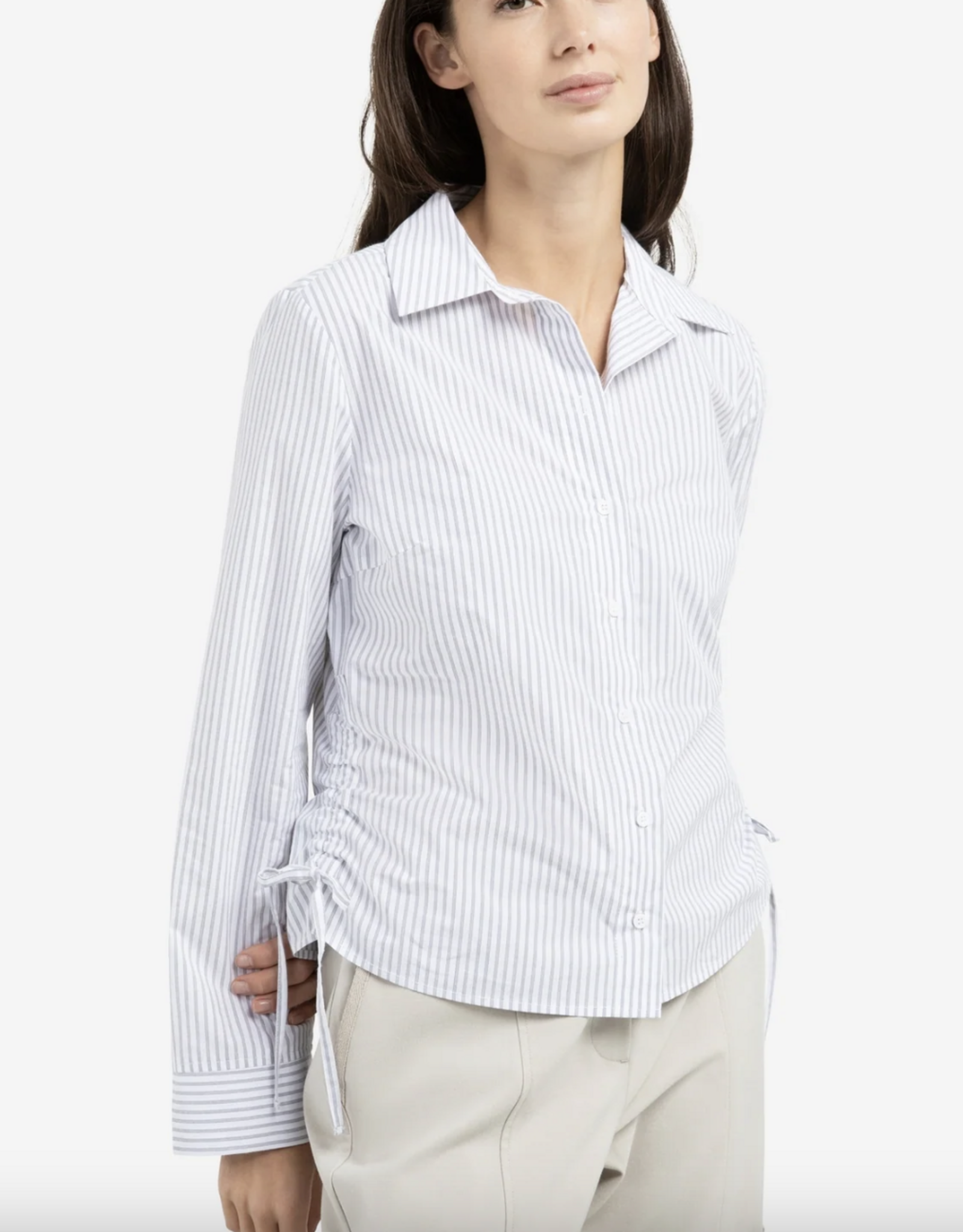 Yaya Yaya - 01201203 fitted blouse with side drawst SS26