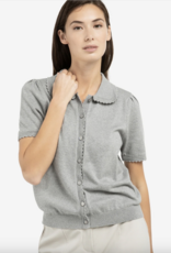 Yaya Yaya - 01010145 Manches Courtes Cardigan With Tex SS26