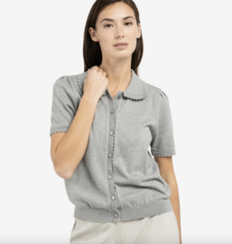 Yaya Yaya - 01010145 Short Sleevee Cardigan With Tex SS26