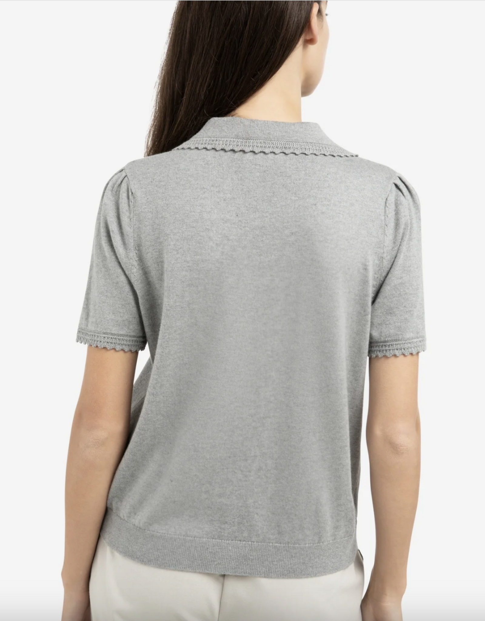 Yaya Yaya - 01010145 Short Sleevee Cardigan With Tex SS26