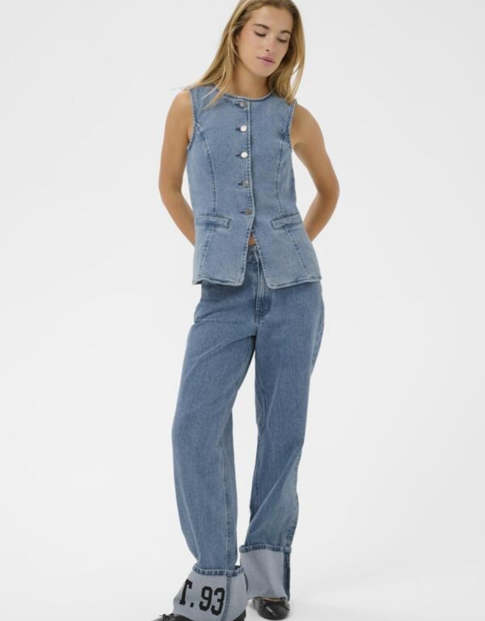 Kaffé Kaffé- Kavallis Denim waistcoat SS26