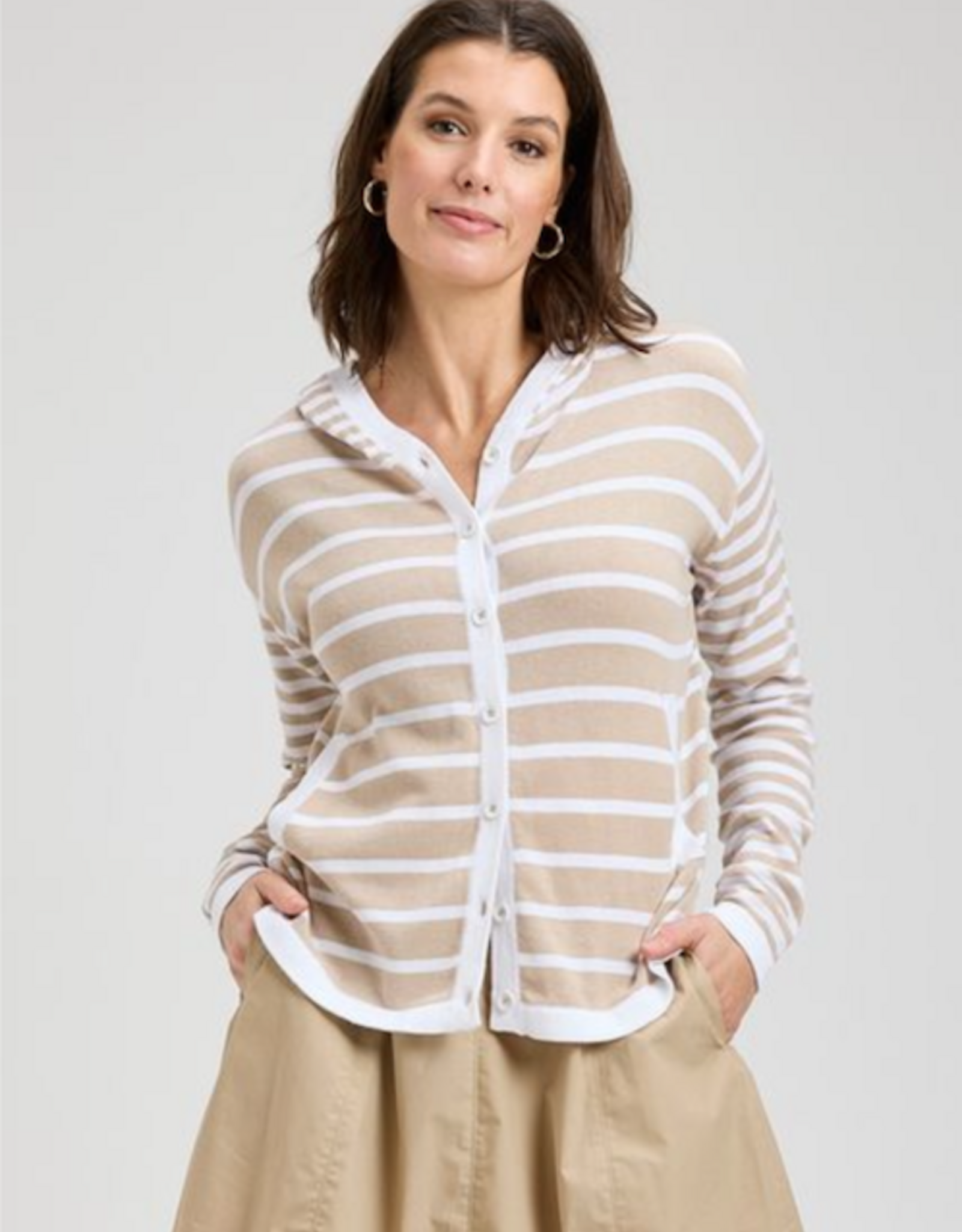 ZAKET & PLOVER Zaket & Plover - ZP8409U Hooded Cardigan SS26