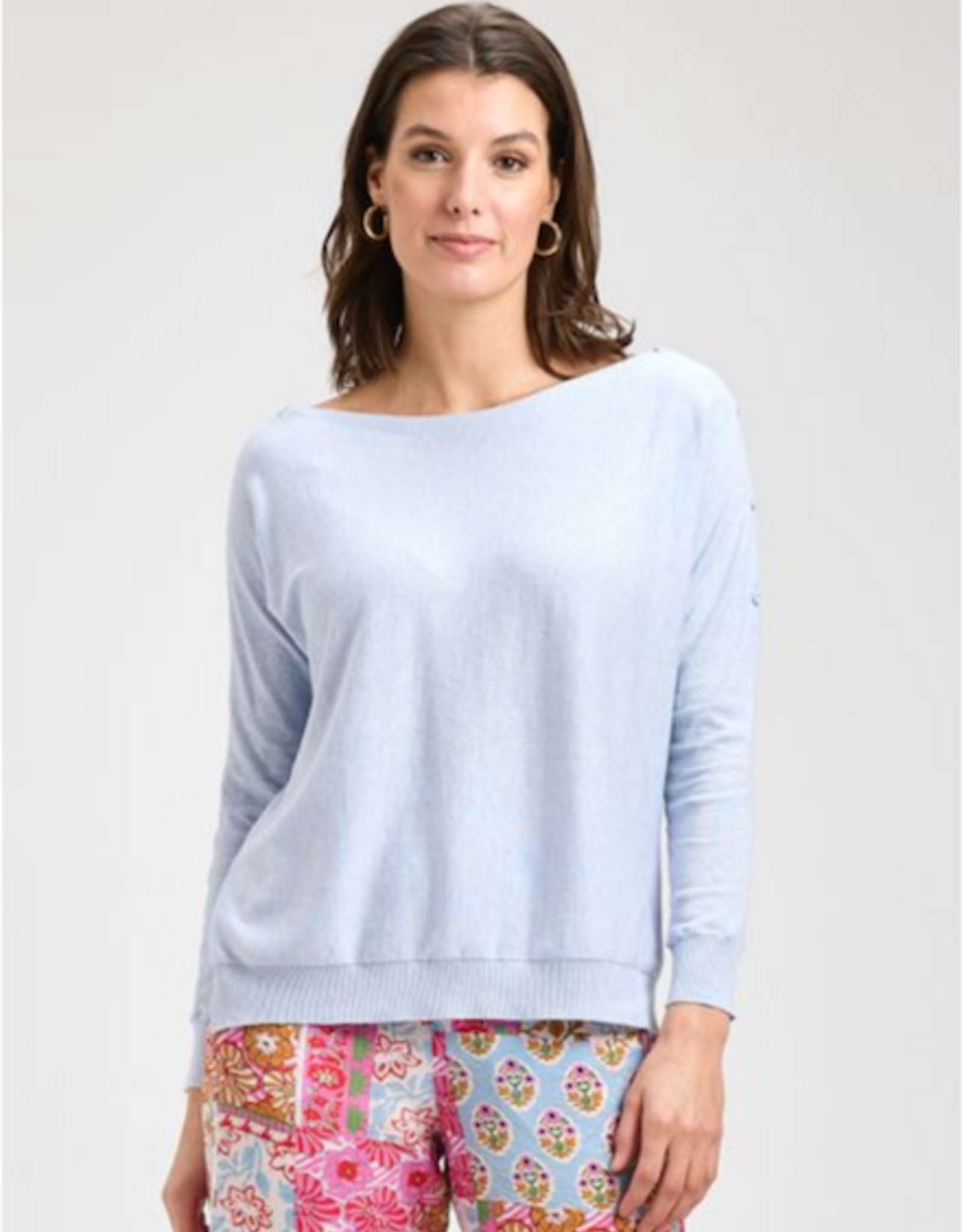 ZAKET & PLOVER Zaket & Plover - ZP8404U Button Boat-Neck Sweater SS26