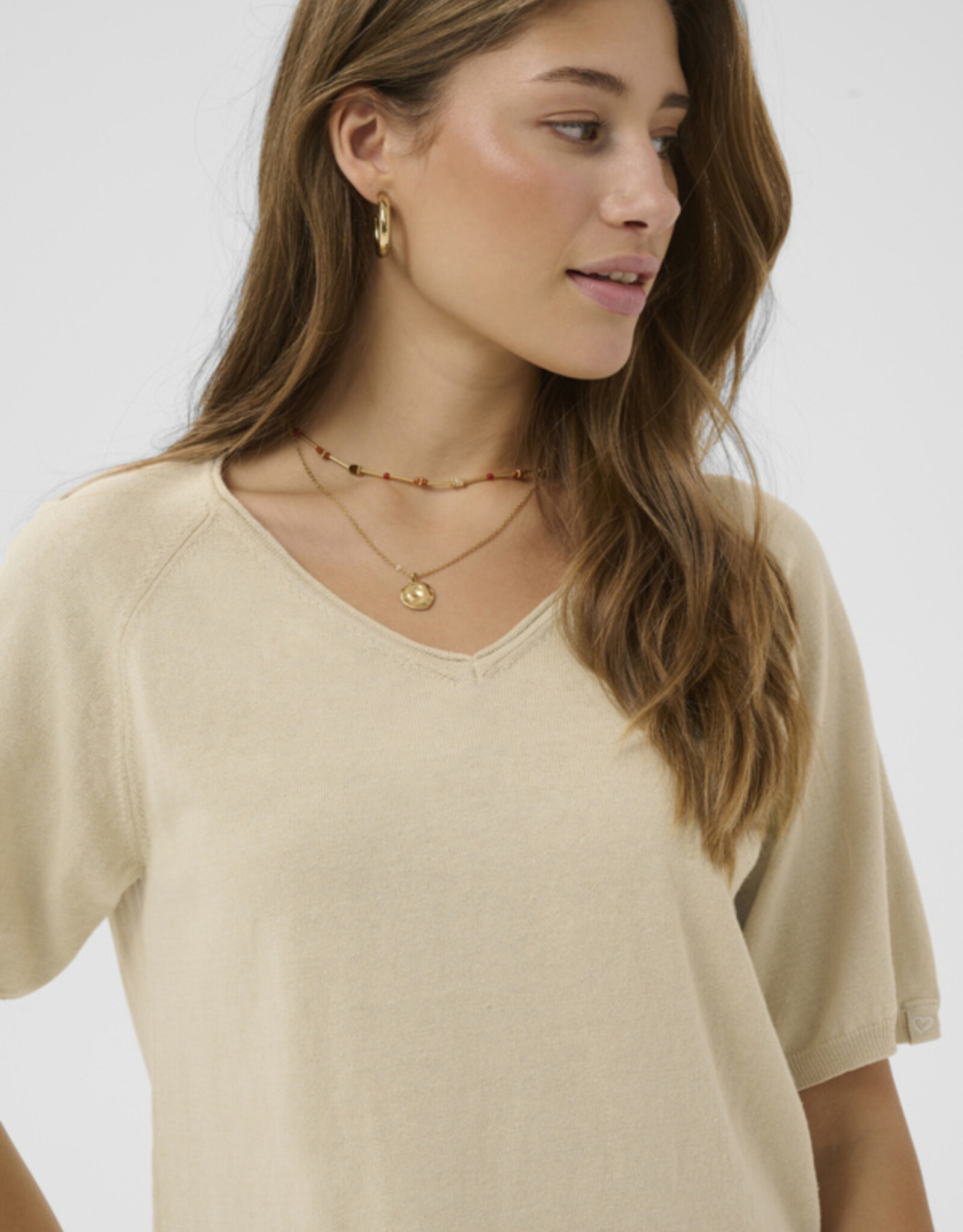 Cream Cream- CRRomane knit blouse SS26