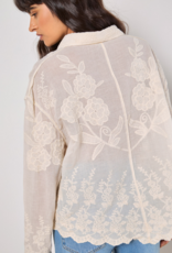 Apricot Apricot - Embroidered Cotton Scallop Shirt SS26