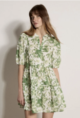 Apricot Apricot - Poplin Short Tiered Babydoll Dress SS26