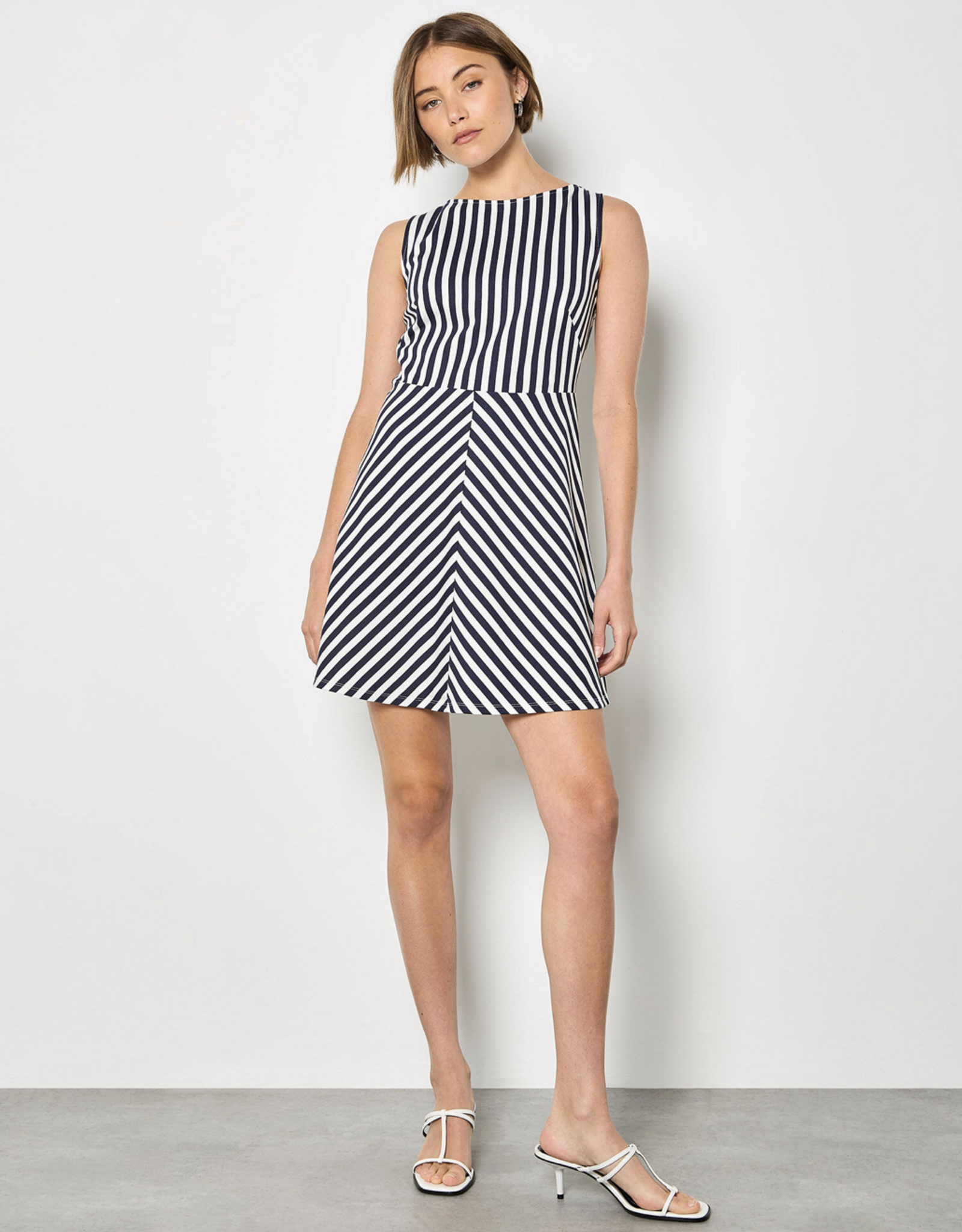 Apricot Apricot - Stripe Fit and Flare Robe SS26