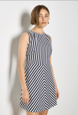 Apricot Apricot - Stripe Fit and Flare Dress SS26