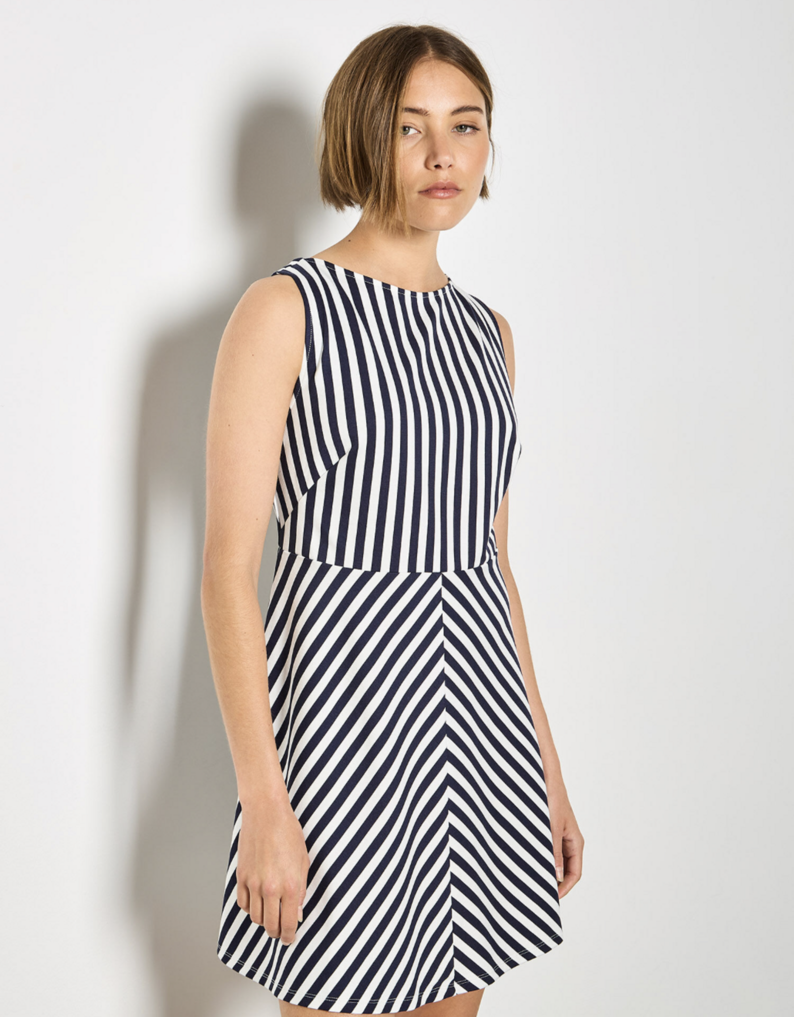 Apricot Apricot - Stripe Fit and Flare Robe SS26