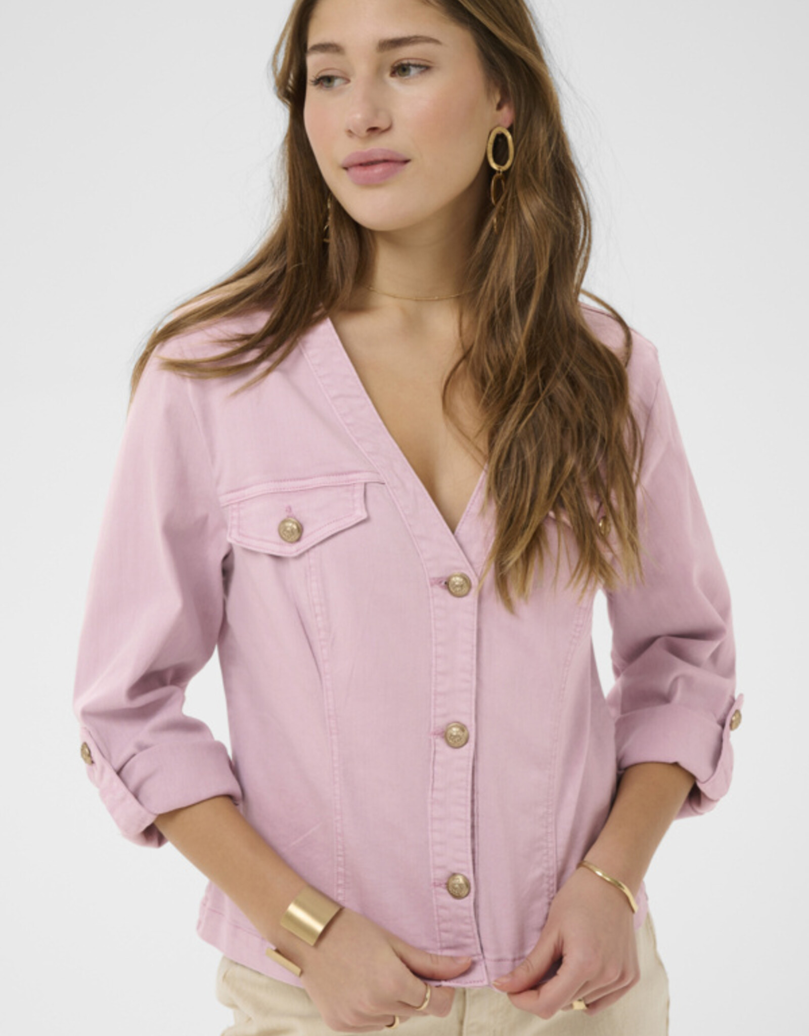 Cream Cream- CrVisti  Twill Jacket SS26