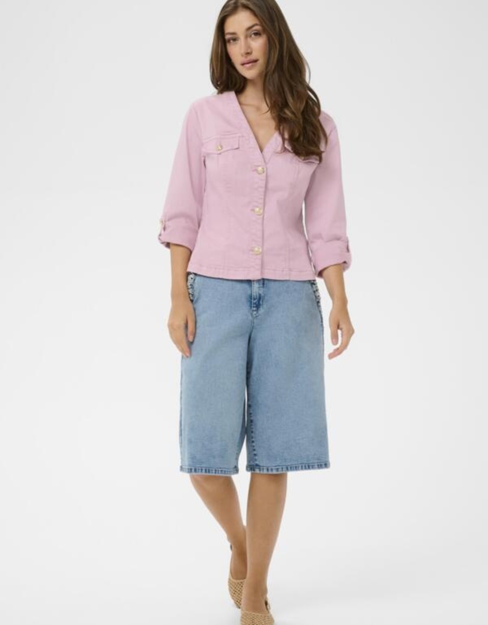 Cream Cream- CrVisti  Twill Jacket SS26