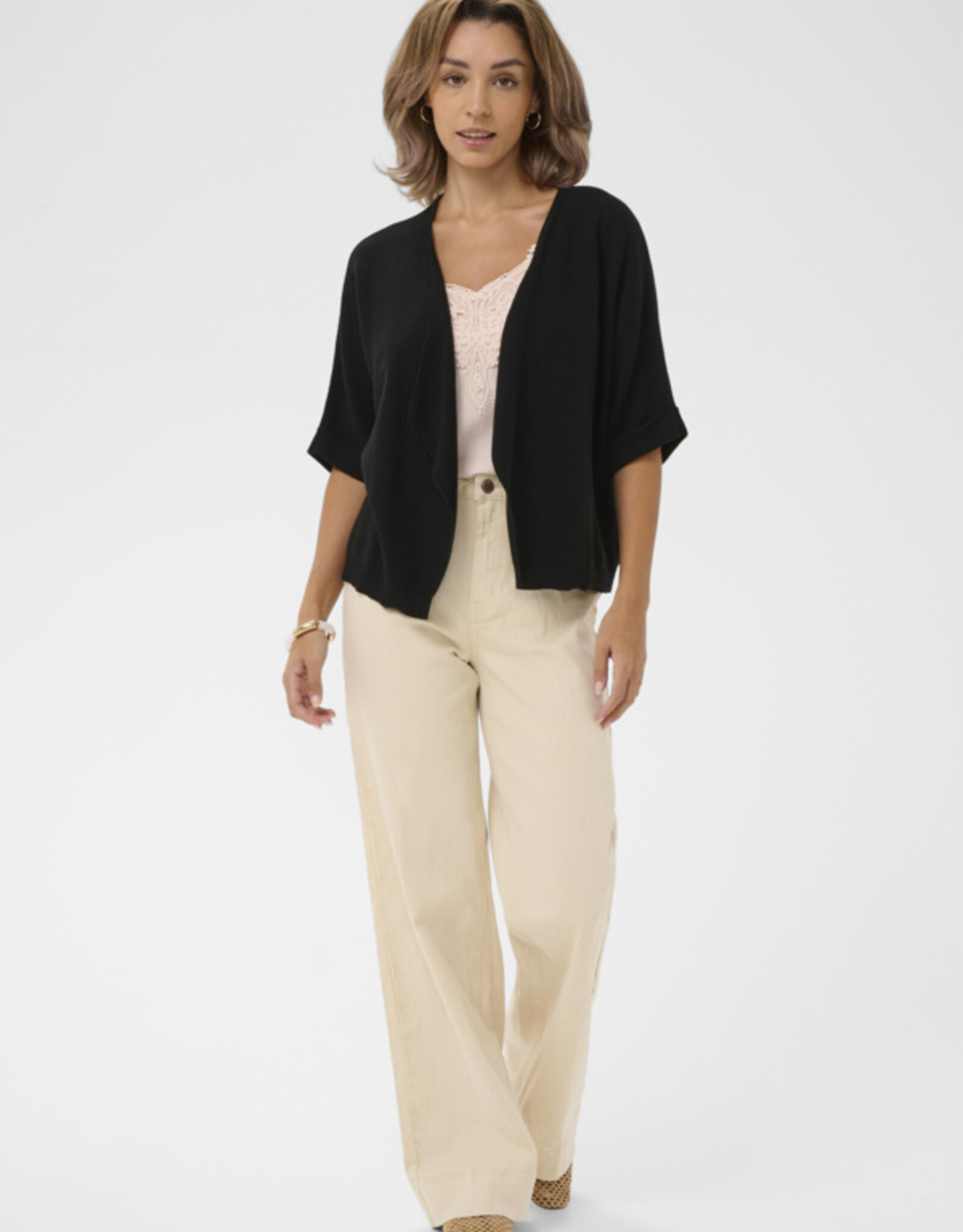 Cream Cream- CrSillar knit boléro( 3 clrs) SS26