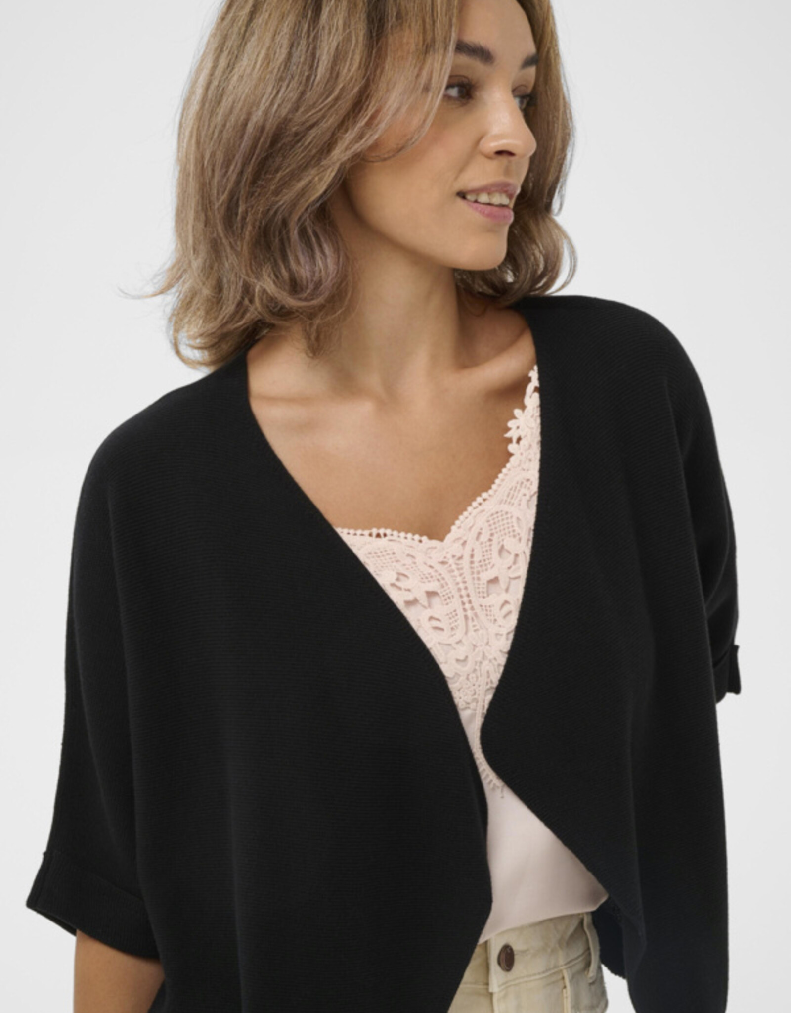 Cream Cream- CrSillar knit boléro( 3 clrs) SS26