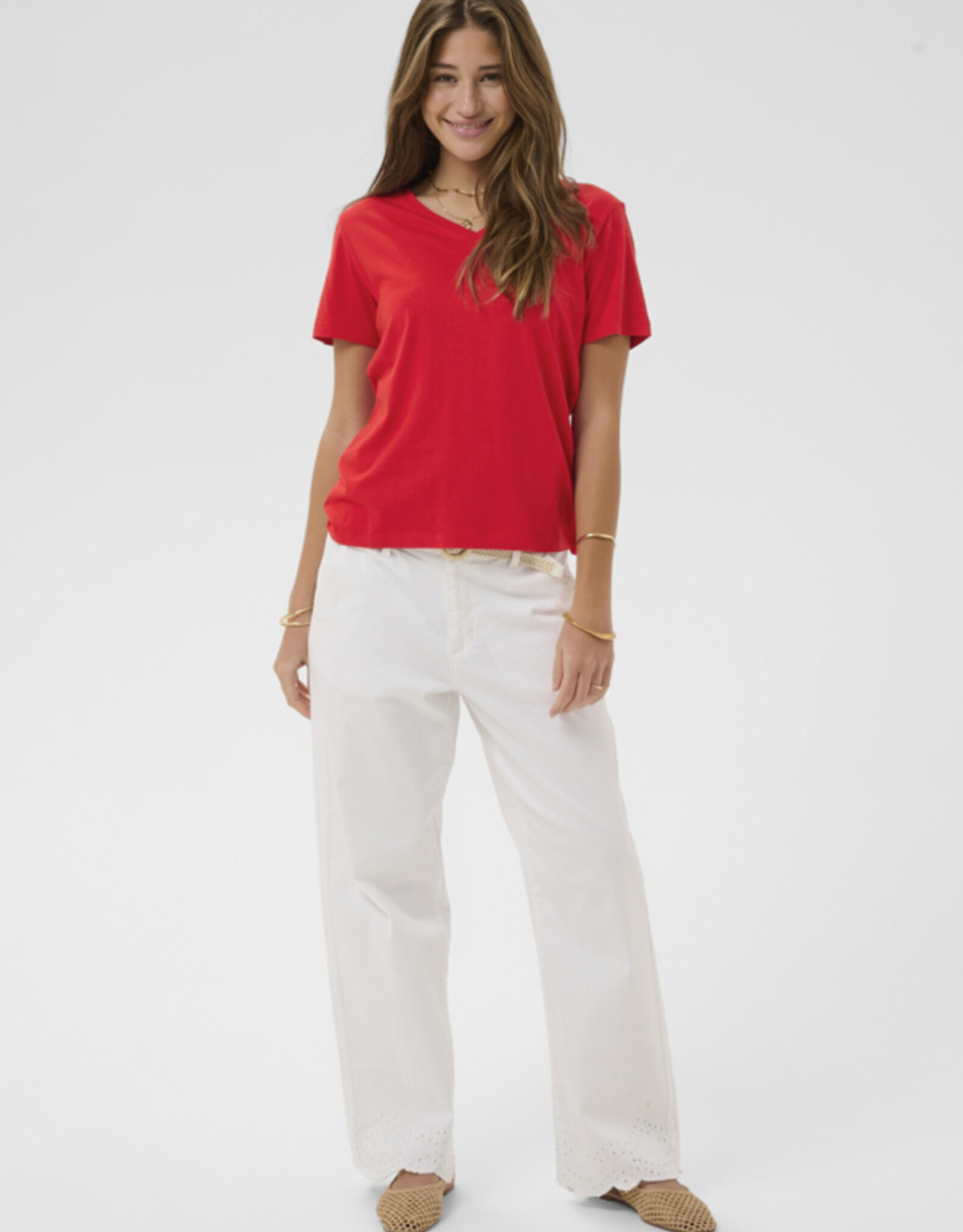 Cream Cream - Naia Tshirt  Chalk SS26