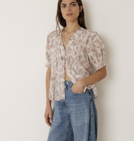 Indi & Cold Indi & Cold - VV26KI132 Micro-Ruffle Blouse SS26