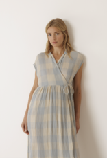 Indi & Cold Indi & Cold - VV26KI150 Crossover Gingham Robe SS26