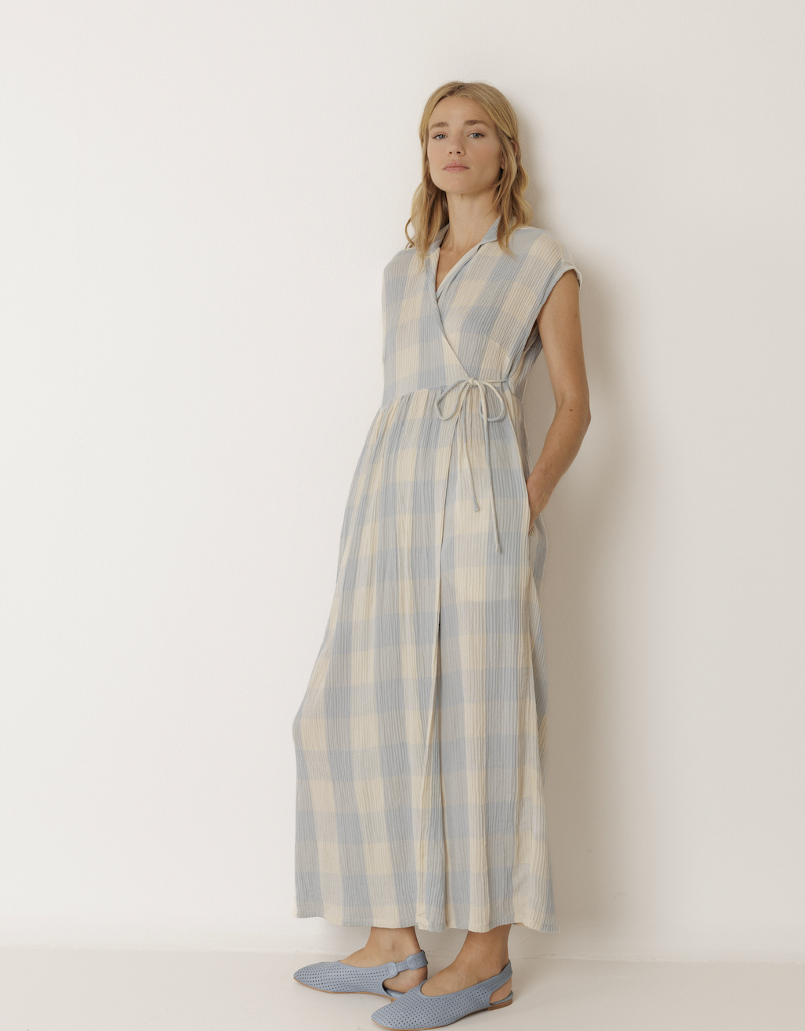 Indi & Cold Indi & Cold - VV26KI150 Crossover Gingham Dress SS26