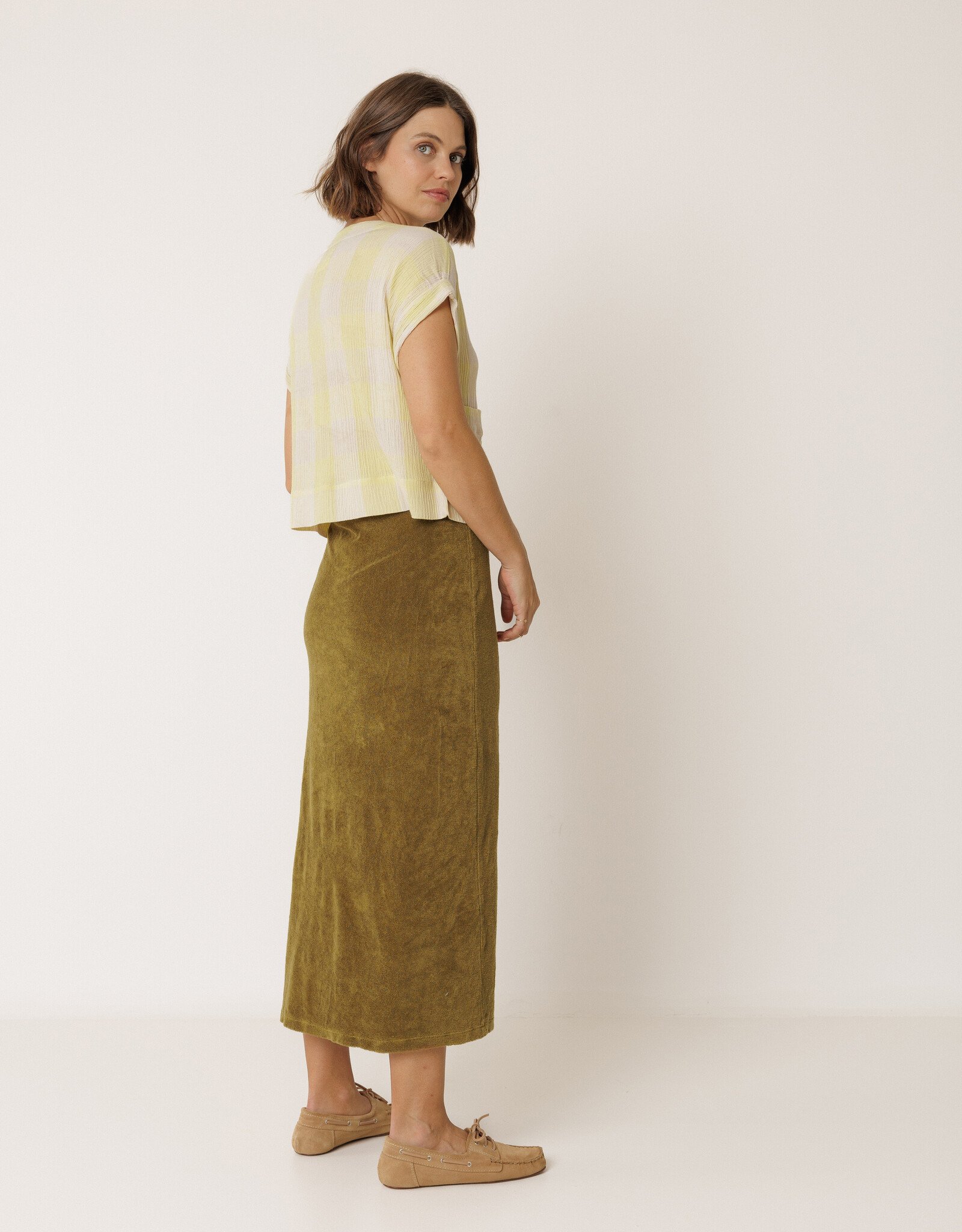 Indi & Cold Indi & Cold - VV26KI151 Gingham-Check Chemise SS26