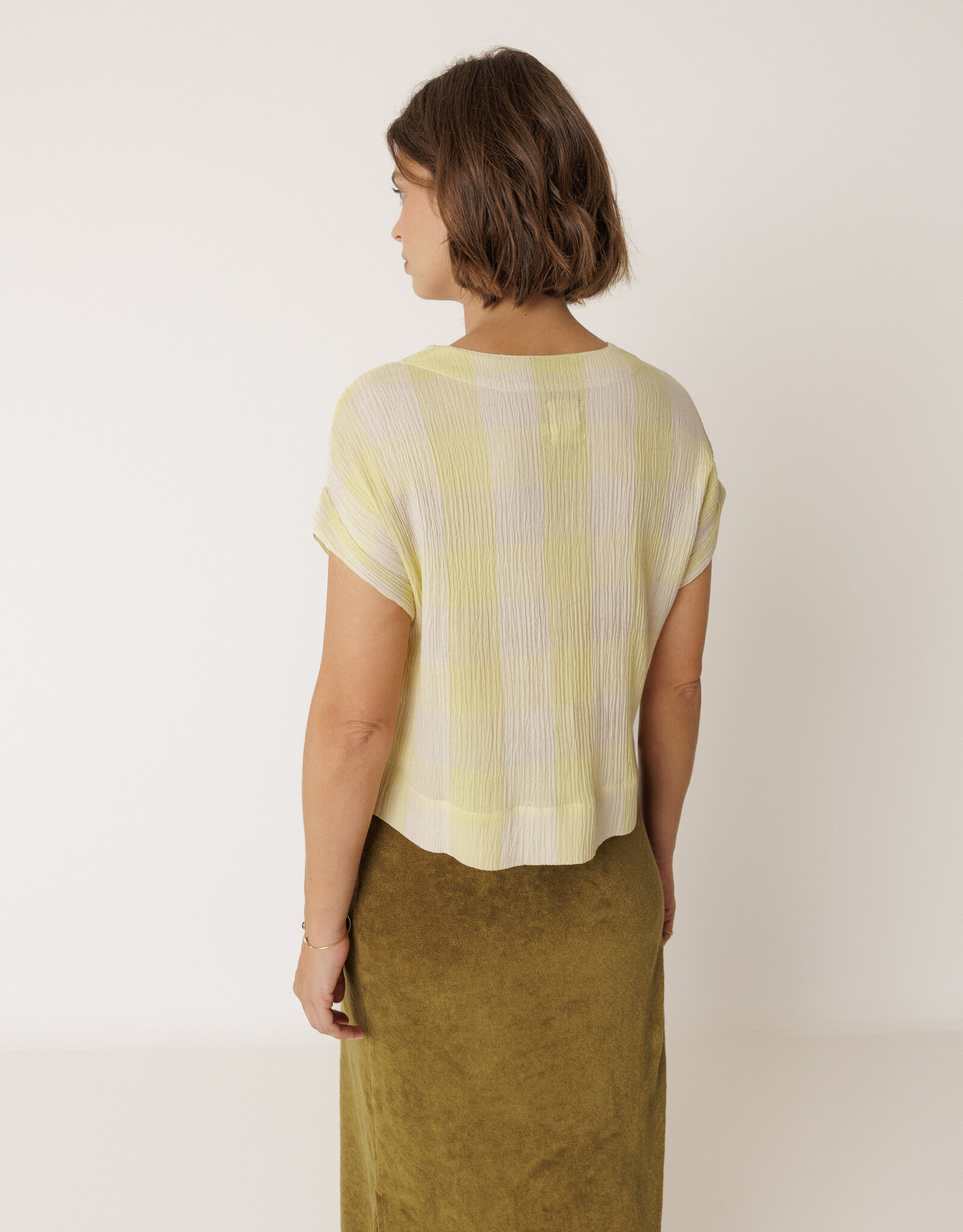 Indi & Cold Indi & Cold - VV26KI151 Gingham-Check Shirt SS26