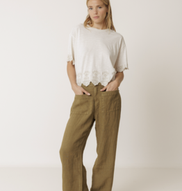 Indi & Cold Indi & Cold - VV26SK430 Boxy Embroidered Tee SS26