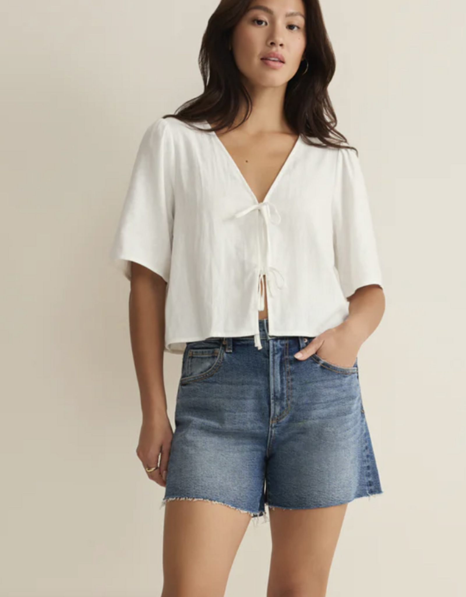 Z Supply Z Supply - La Belle Linen Top SS26