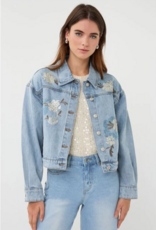 Esqualo Esqualo - 12008 Beaded Jean Jacket SS26