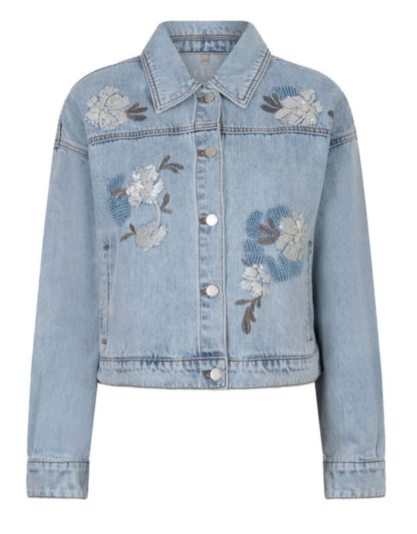 Esqualo Esqualo - 12008 Beaded Jean Jacket SS26