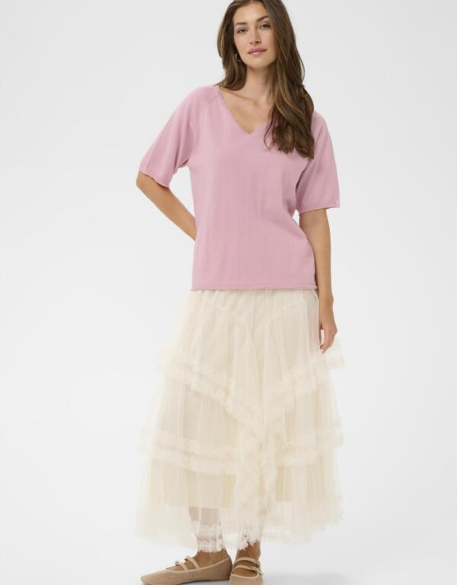 Cream Cream- CRRomane knit blouse SS26