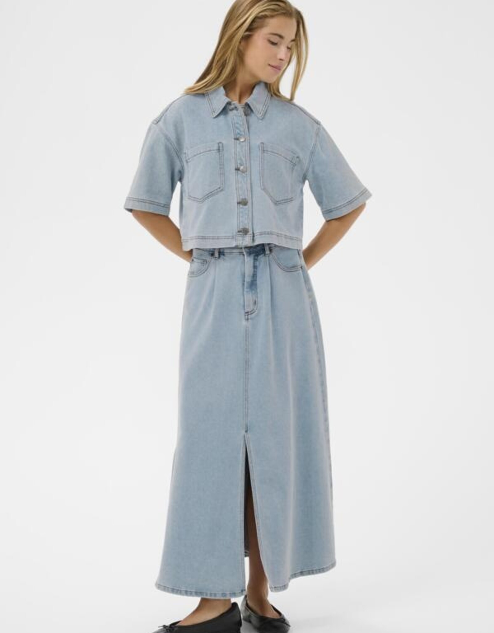 Kaffé Kaffé- Kaminna denim shirt SS26