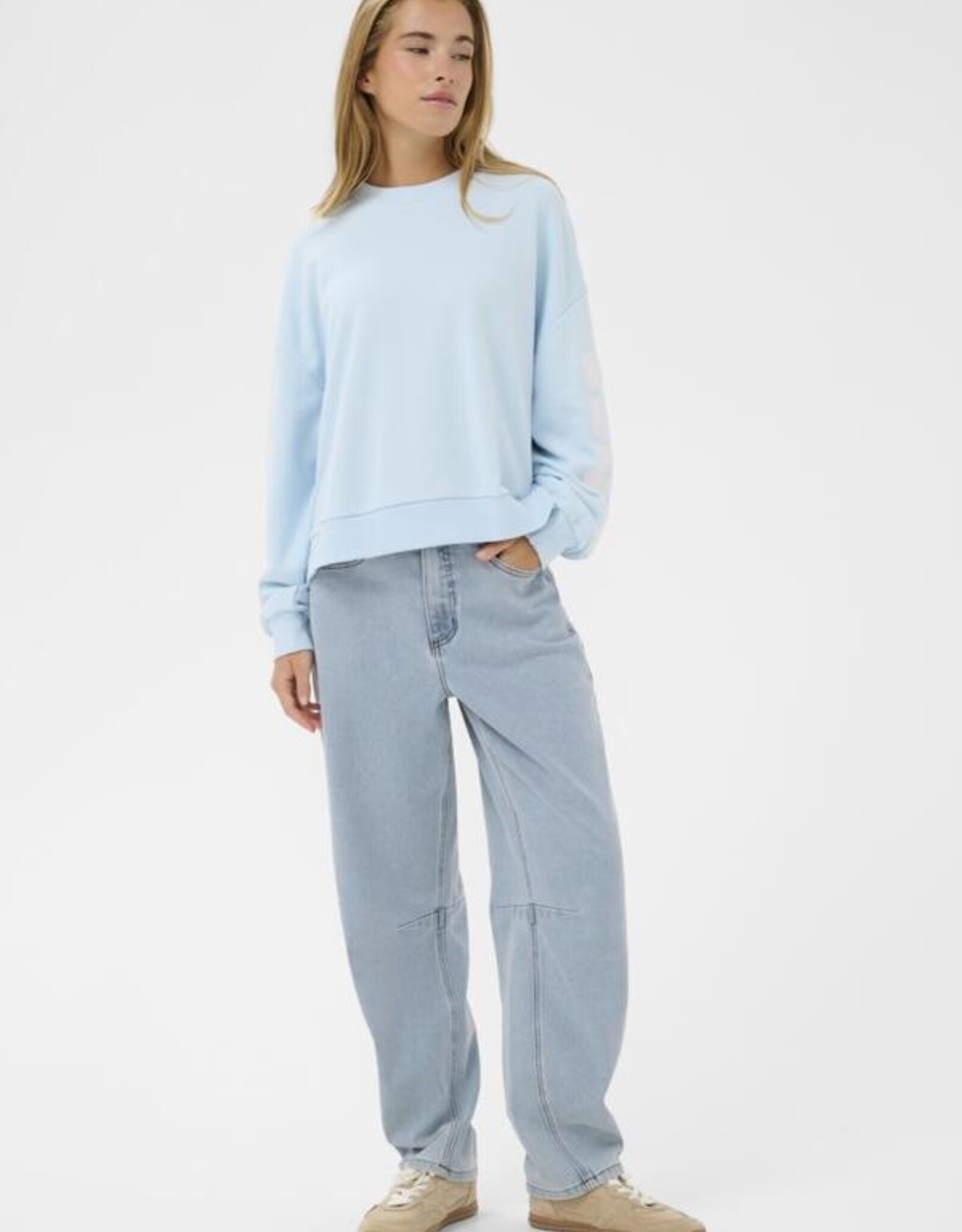 Kaffé Kaffé- Kaminna Cropped barrel pantalon SS26