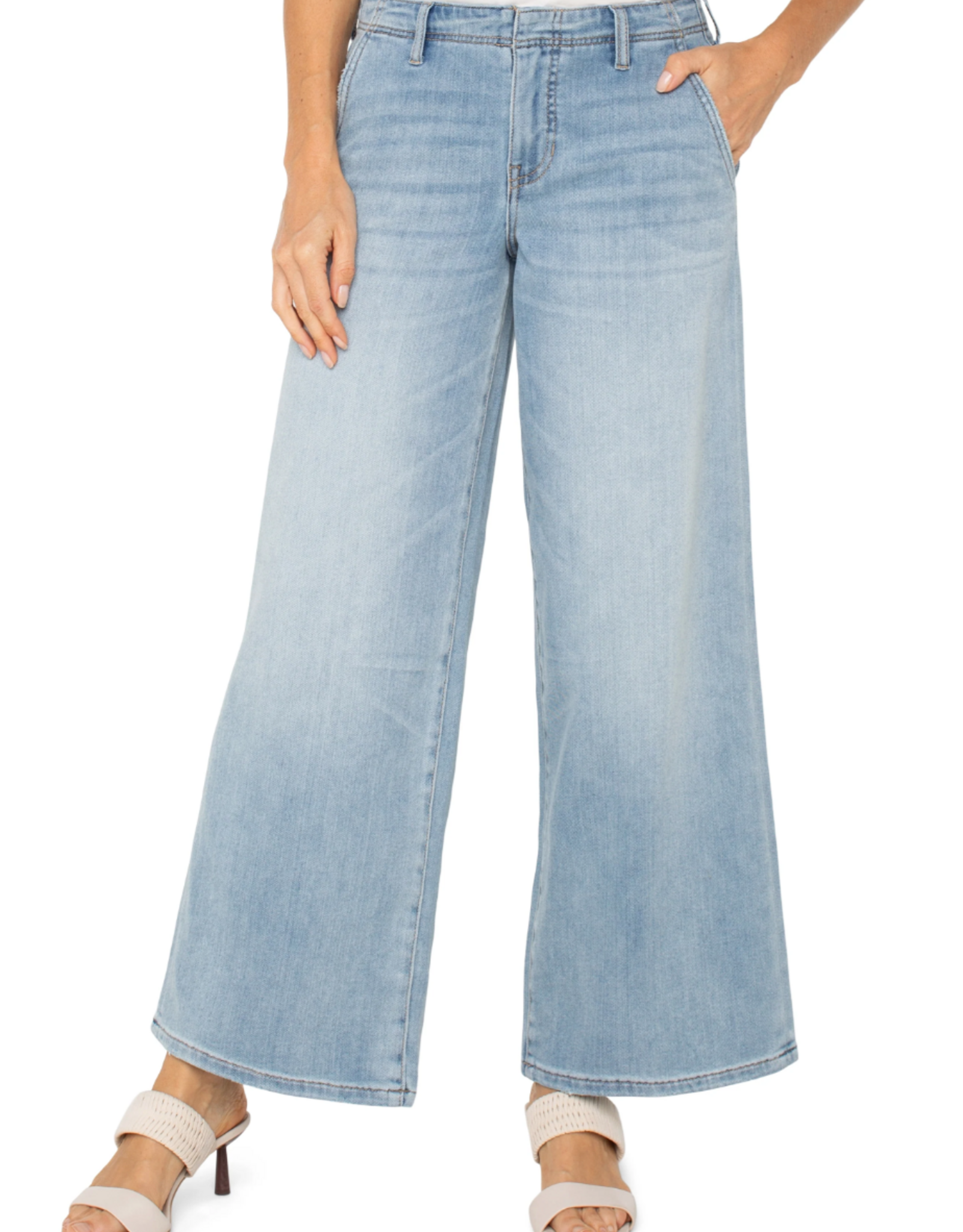 Liverpool Liverpool - LM4678SSL Wide Leg Jean SS26